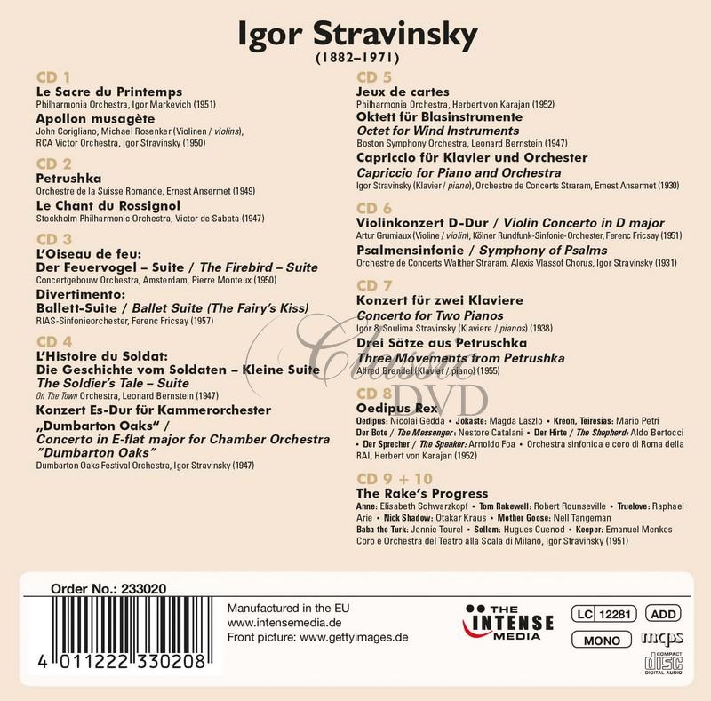 STRAVINSKIJ - Portrait - SBĚRATELSKÁ EDICE (10CD)