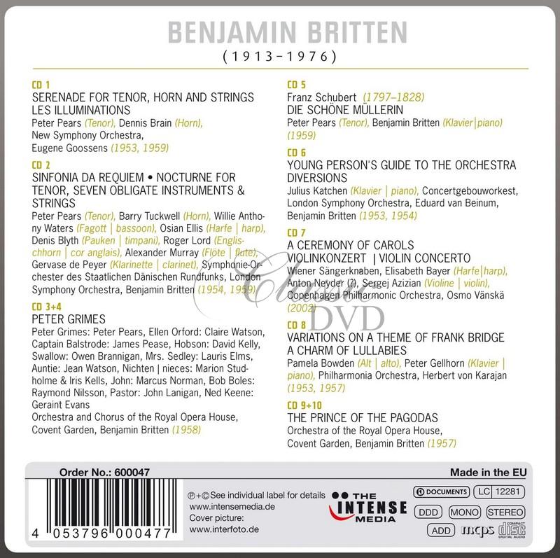 Benjamin Britten 100 - Birthday Collection- SBĚRATELSKÁ EDICE (10CD)