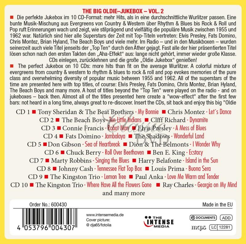 Oldie Juke-Box 50's - DÁRKOVÁ EDICE (10CD)