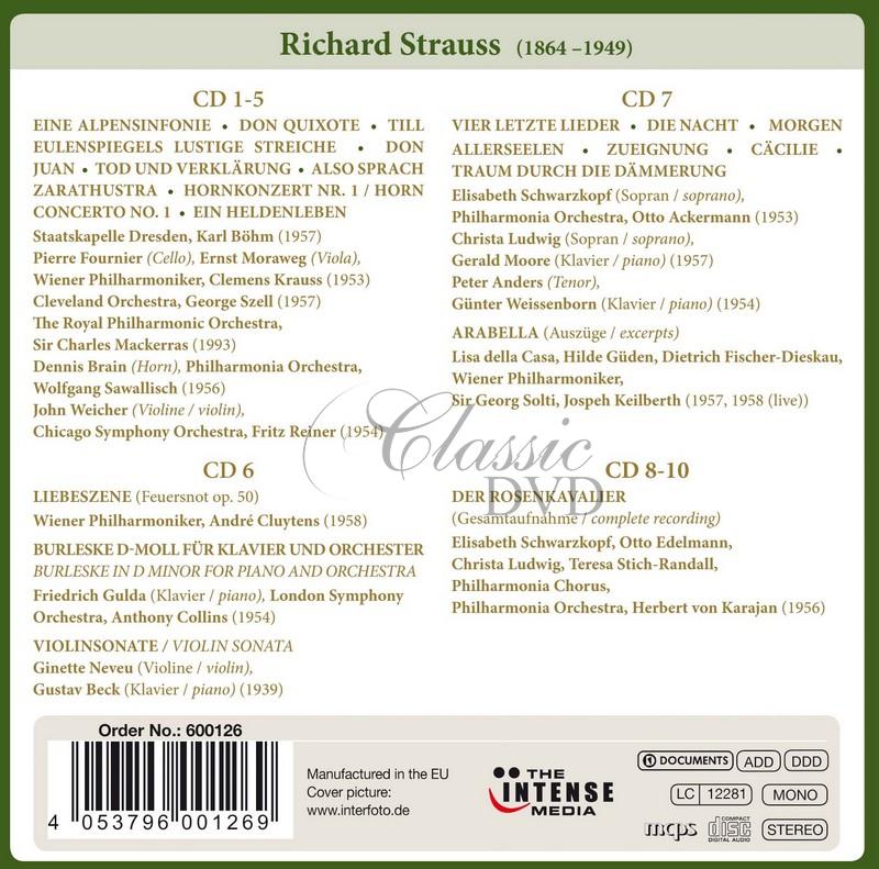 Richard Strauss. Anniversary Edition SBĚRATELSKÁ EDICE (10CD)