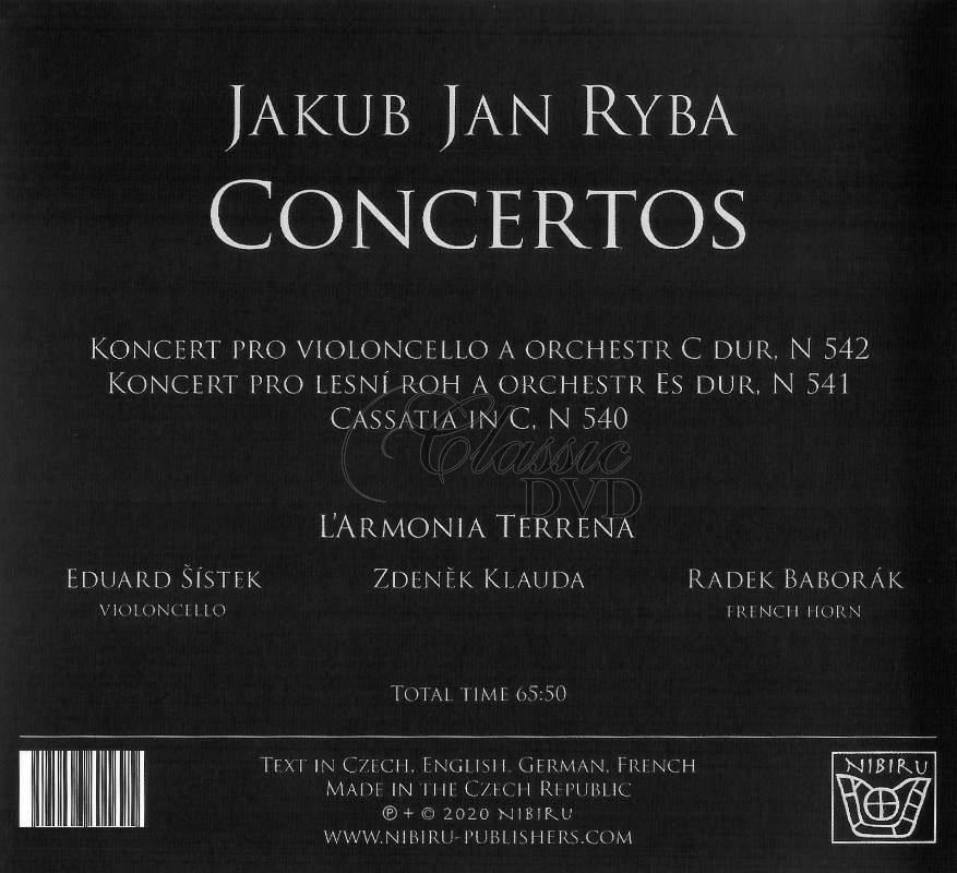 JAKUB JAN RYBA: CONCERTOS / Koncerty. L'Armonia Terrena. Radek Baborák (CD)