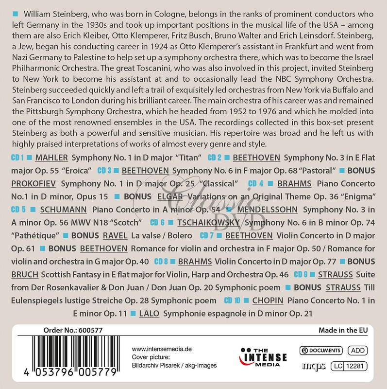 WILLIAM STEINBERG Milestones of a Conductor Legend (10CD)