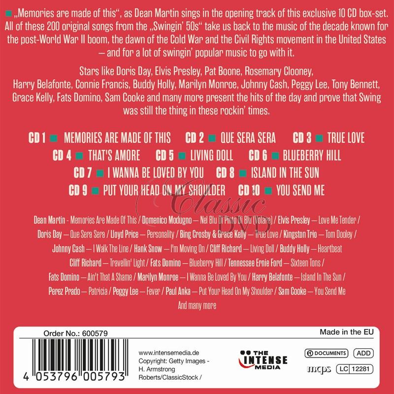 SWINGING 50'S - Milestones of Legends (10CD)