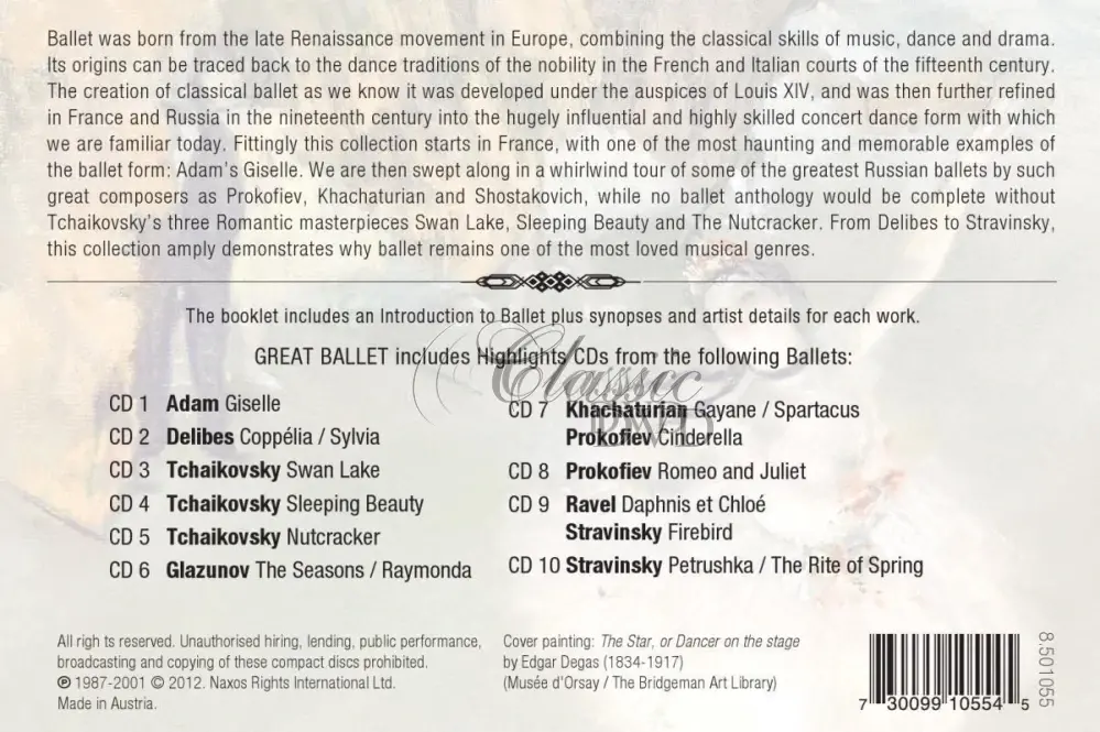 GREAT BALLET - DÁRKOVÁ EDICE (10CD)