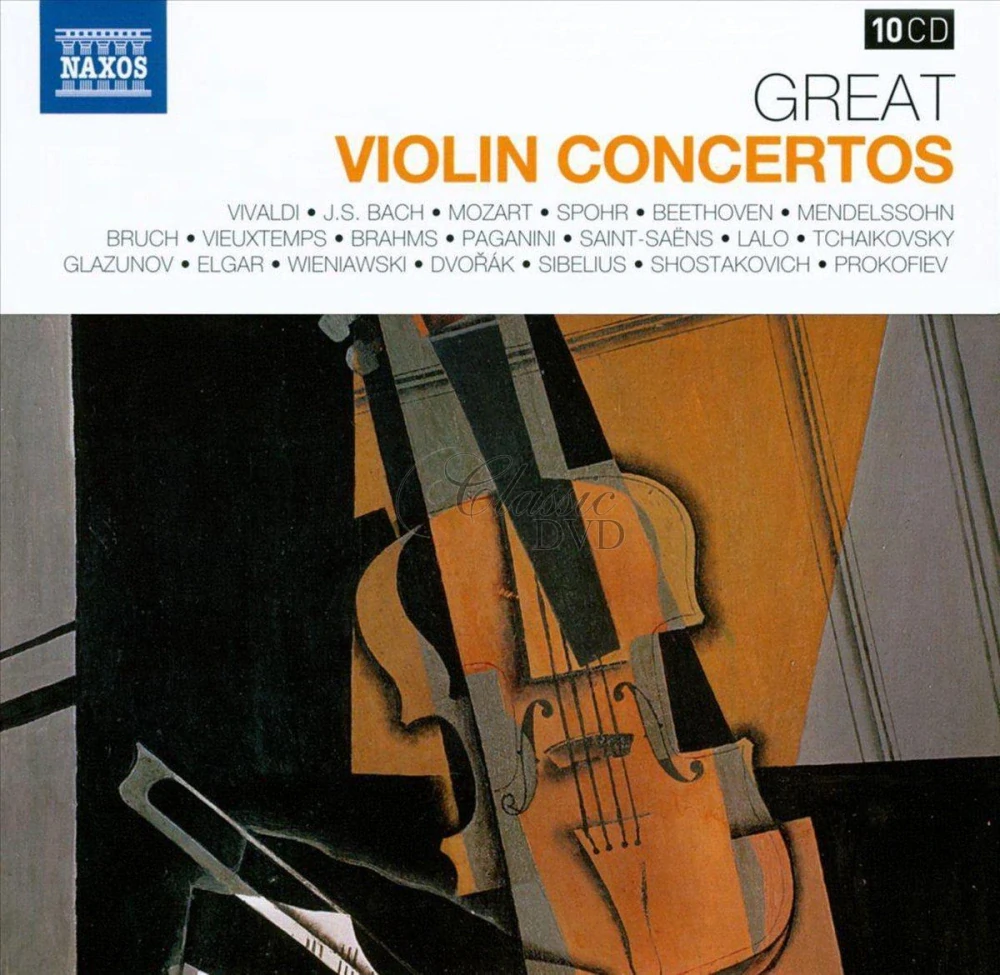 GREAT VIOLIN CONCERTOS - DÁRKOVÁ EDICE (10CD)