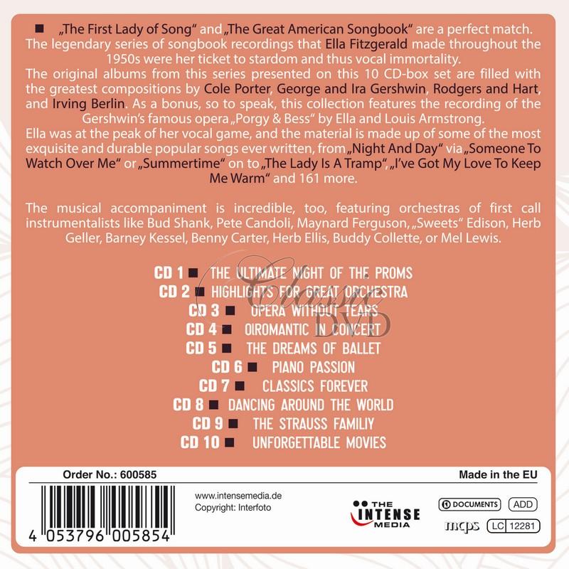 ELLA FITZGERALD - Sings The Songbooks / Milestones Of A Jazz Legend (10CD)