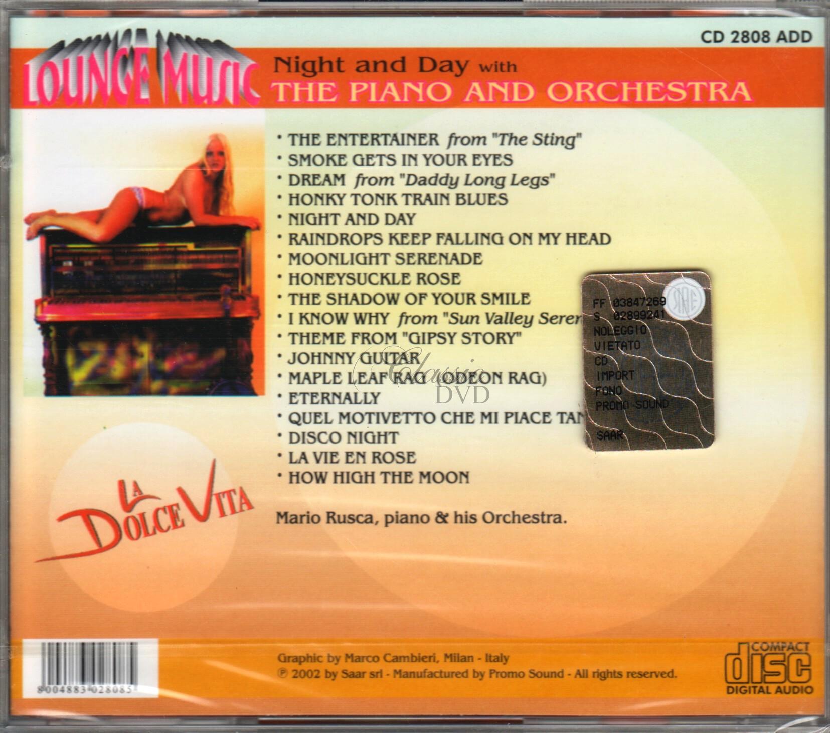 Mario Rusca & Orchestra - Music for Piano & Orchestra / Night and Day (CD)