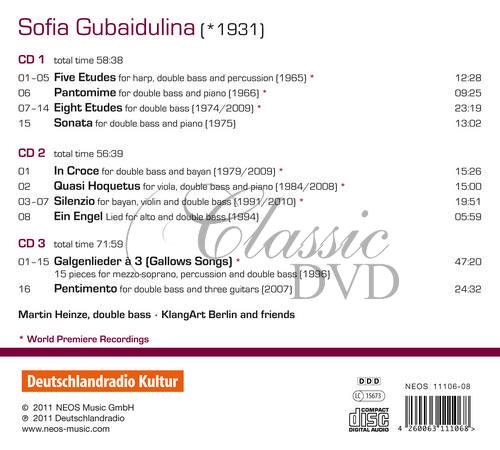 Sofia Gubaidulina - Chamber Music with Double Bass (3CD)