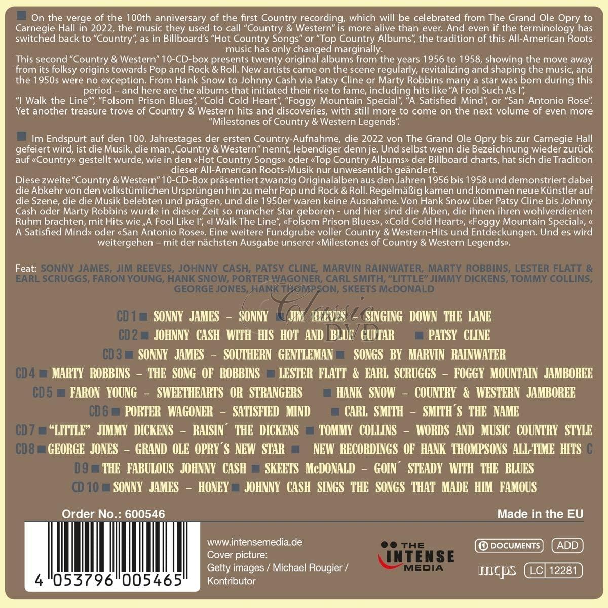 Country & Western Heroes - Milestones Of Legends (10CD)