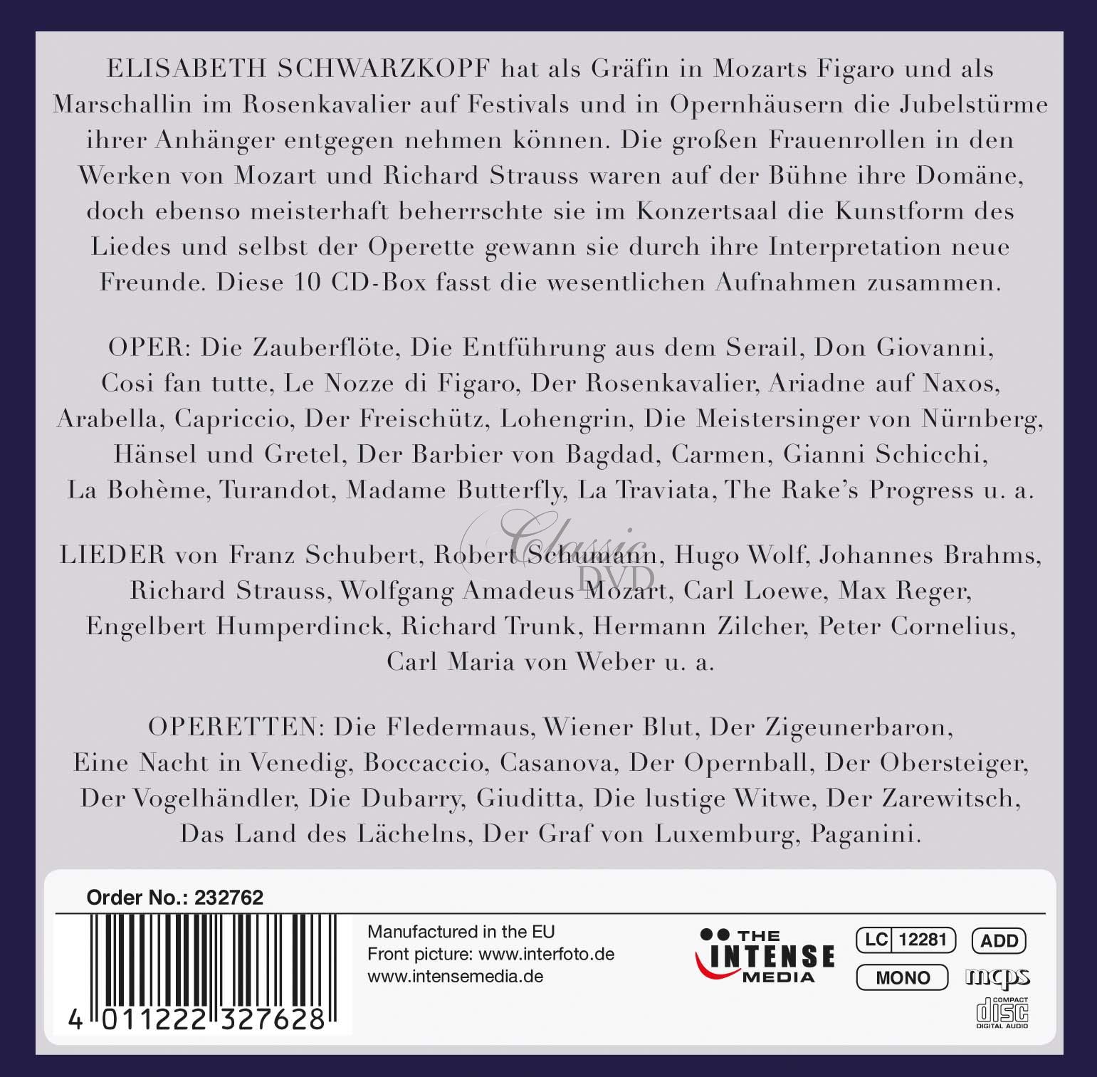 Elisabeth Schwarzkopf - Her Greatest Hits (10CD)