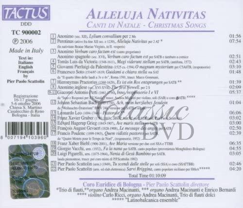 Alleluia Nativitas · Christmas Songs (CD)