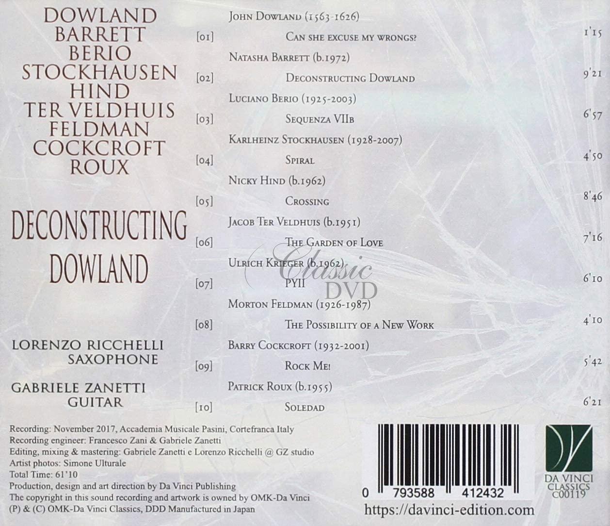 DECONSTRUCTING DOWNLOAD. RICCHELLI, LORENZO, ZANETTI, GABRIELE (CD)