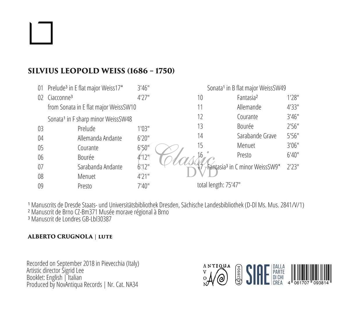 Silvius Leopold Weiss: Lautenwerke (CD)