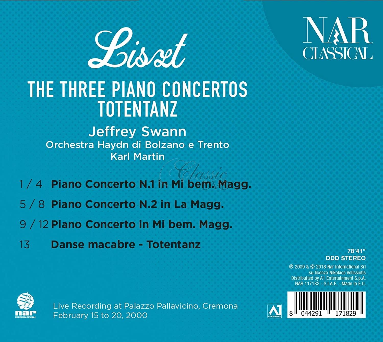 Franz Liszt - The Three Piano Concertos. Totentanz (CD)