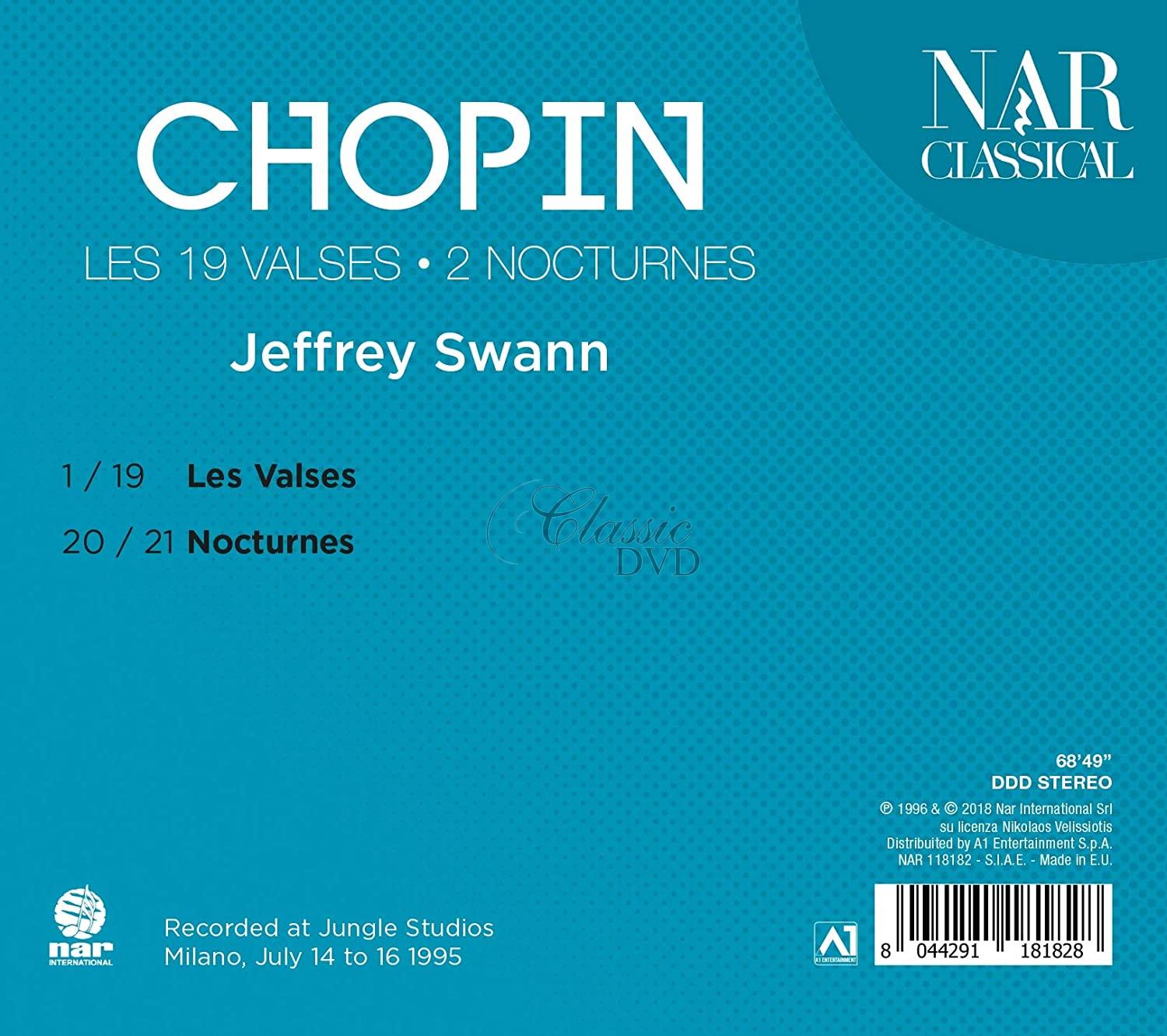 Chopin - Les 19 Valses, 2 Nocturnes. Jeffrey Swann (CD)