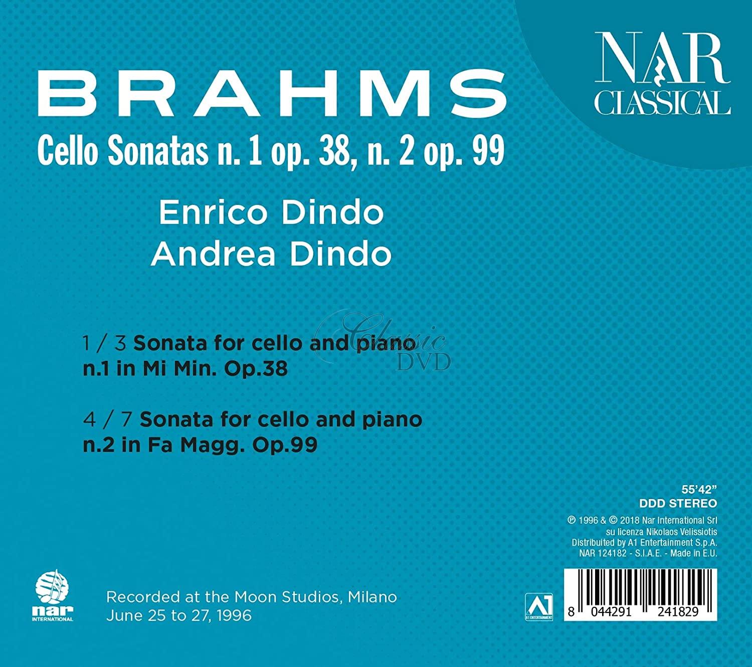 Brahms - The Cello Sonatas. Enrico Dindo, Andrea Dindo (CD)