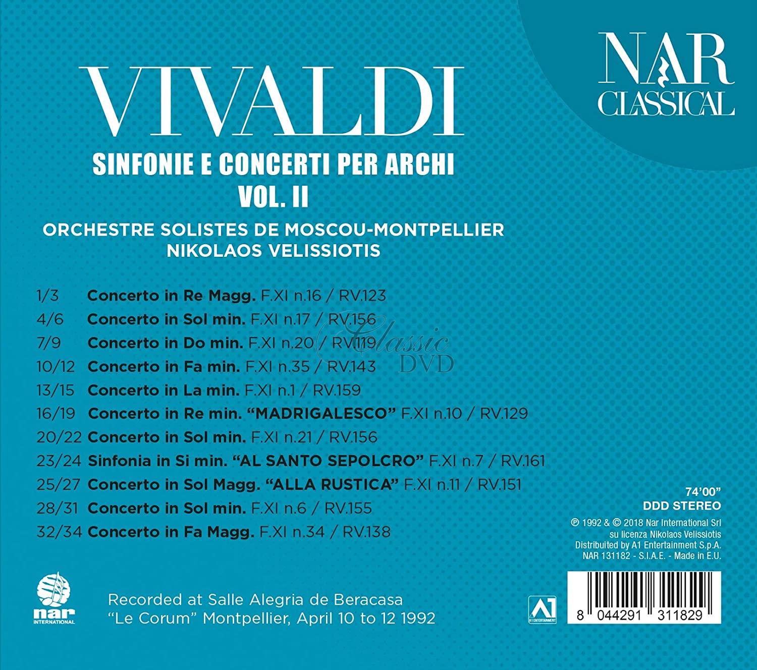 Vivaldi - Sinfonie e concerti per archi, Vol. 2 (CD)