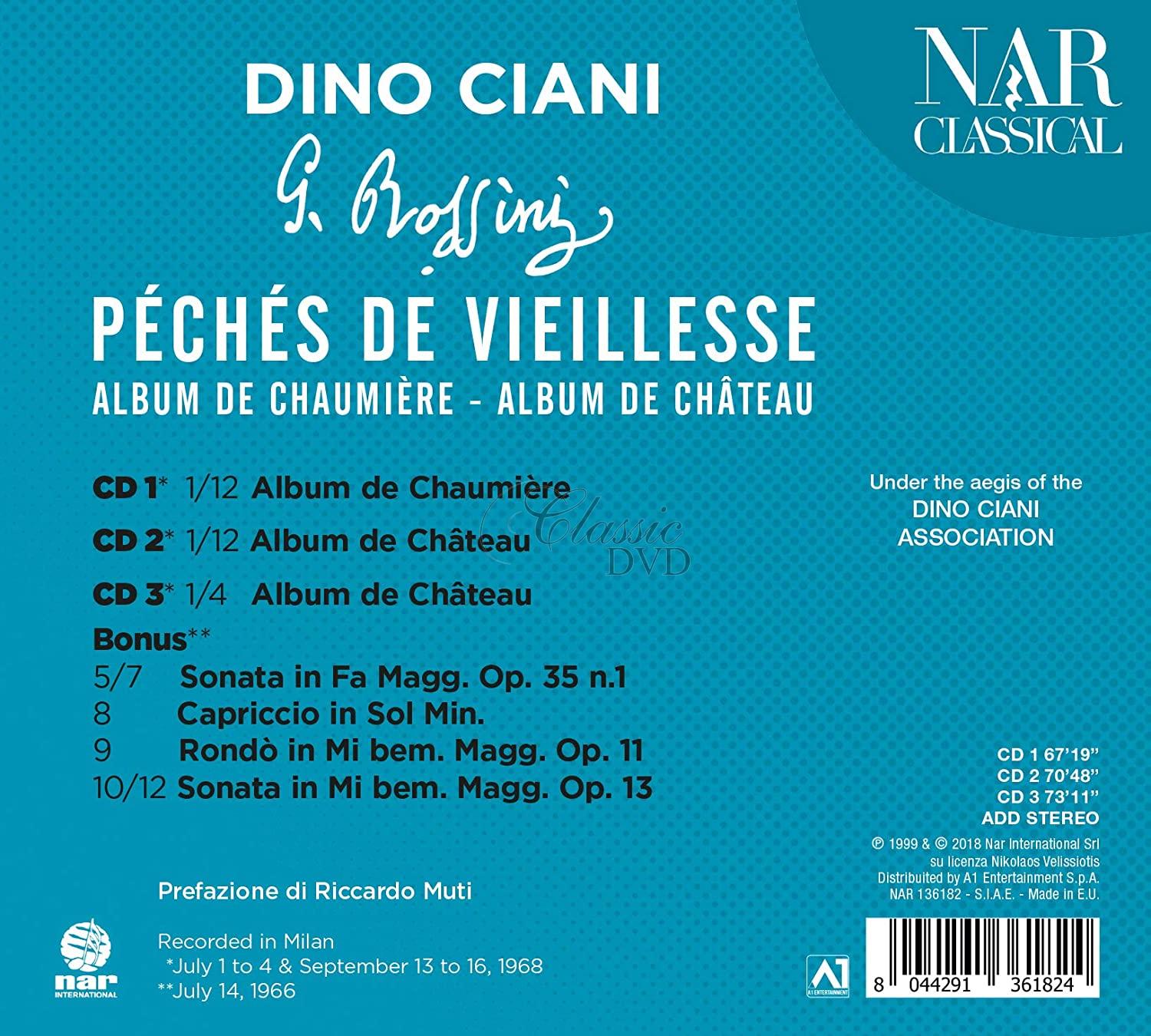 Rossini - Peches De Vieilles. Dino Ciani (3CD)