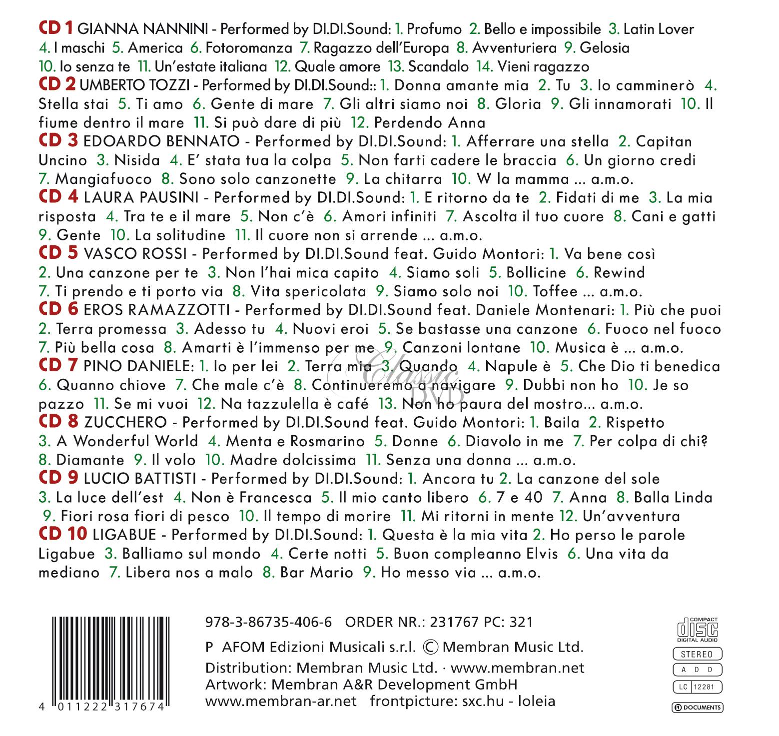 Canzone Italiana - A Tribute To... Great Cover Versions (10CD)
