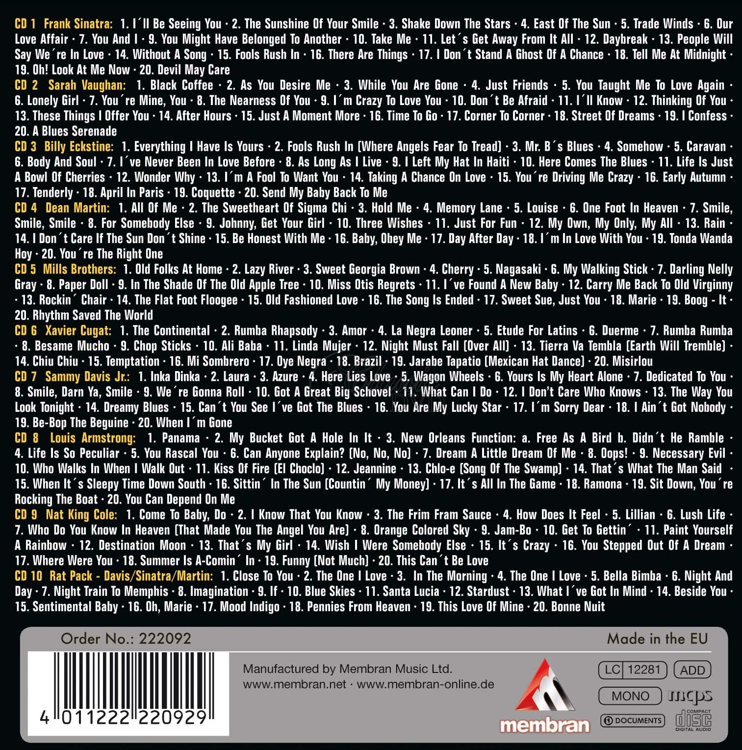 Stars in Las Vegas - 200 Famous Tracks (10CD)