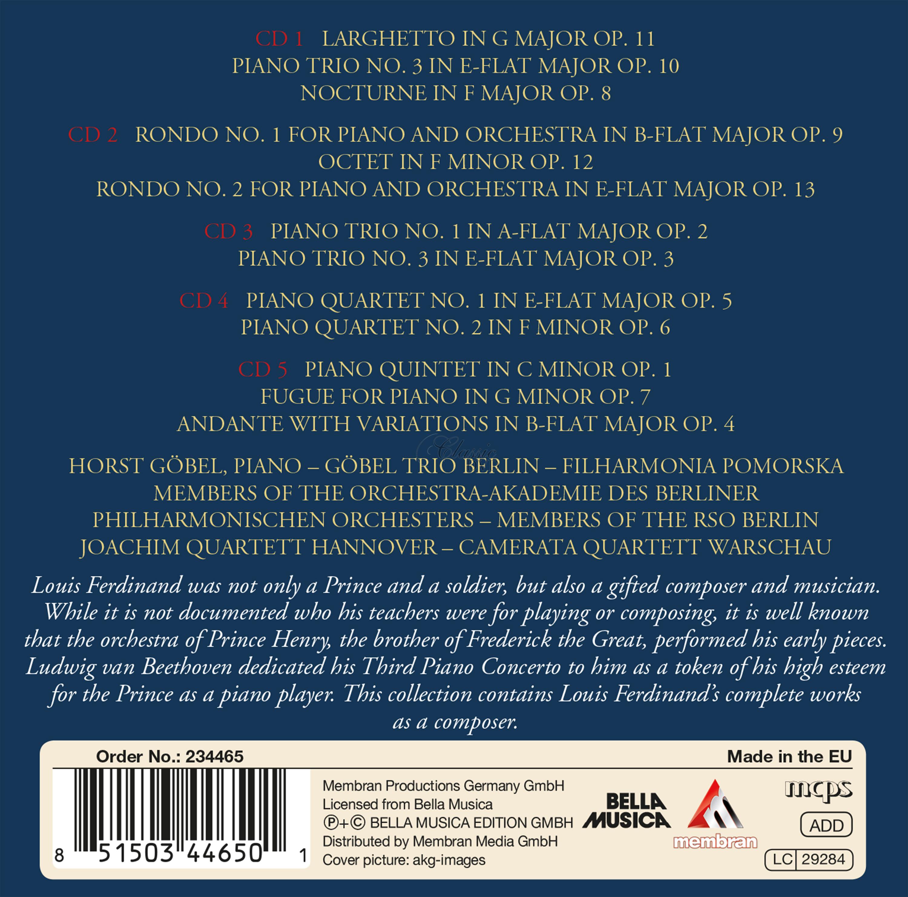 Louis Ferdinand Prinz von Preussen - The Complete Recordings (5CD)
