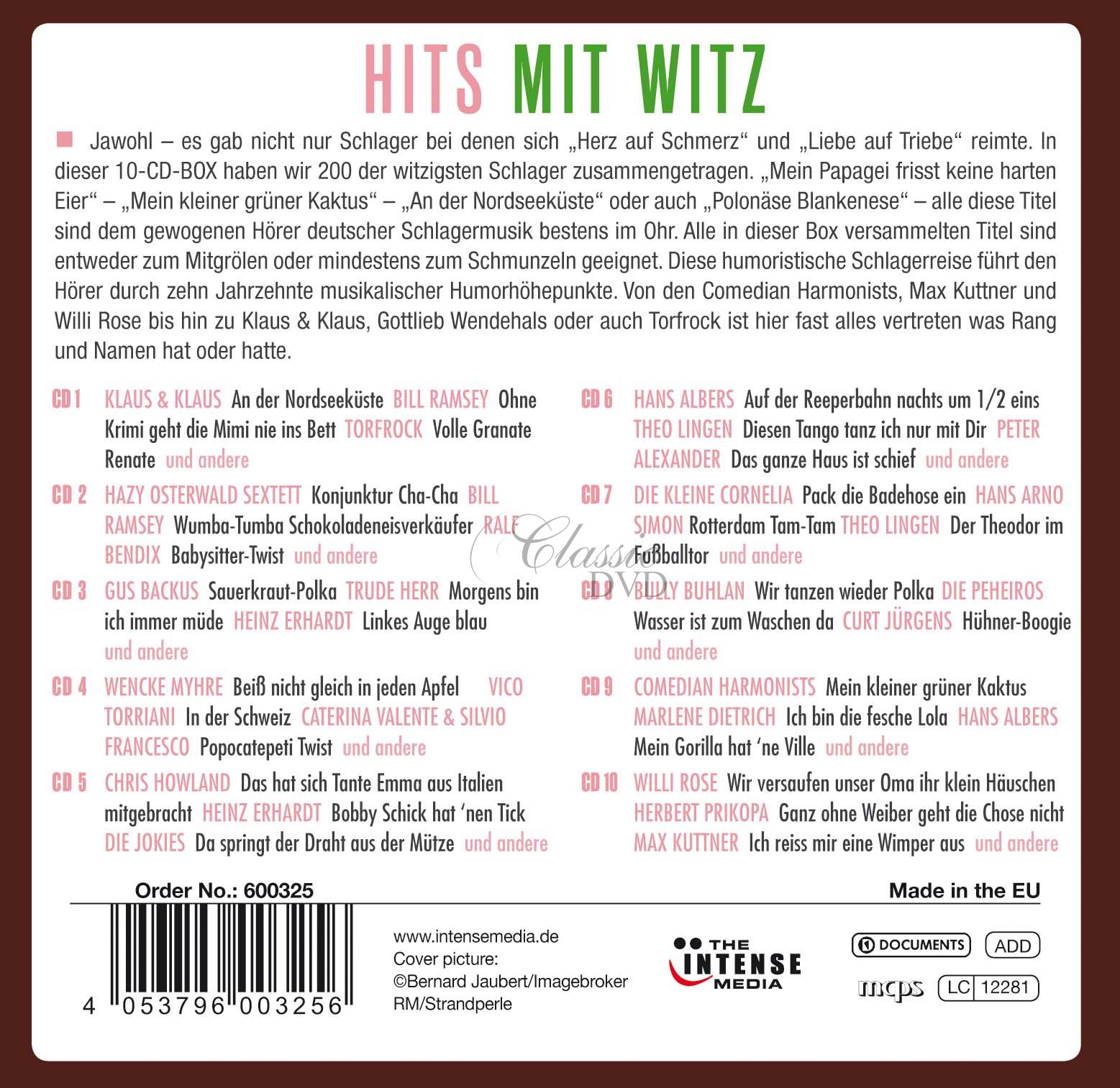 Hits Mit Witz - Schlager (10CD)