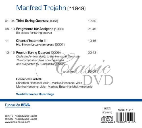 Manfred Trojahn - String Quartets (CD)