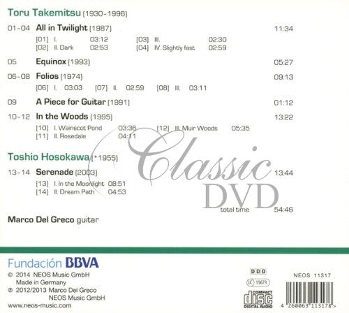 Toru Takemitsu, Toshio Hosokawa - Works for Solo Guitar (CD)