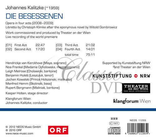 Johannes Kalitzke - Die Besessenen CD