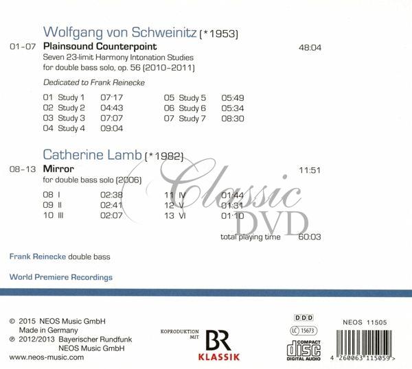 Wolfgang von Schweinitz, Catherine Lamb - Plainsound Counterpoint / Mirrors (CD)