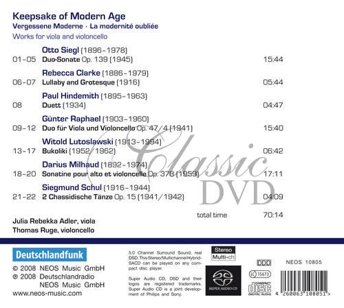 Keepsake of Modern Age - Vergessene Moderne - La modernité oubliée (SACD)