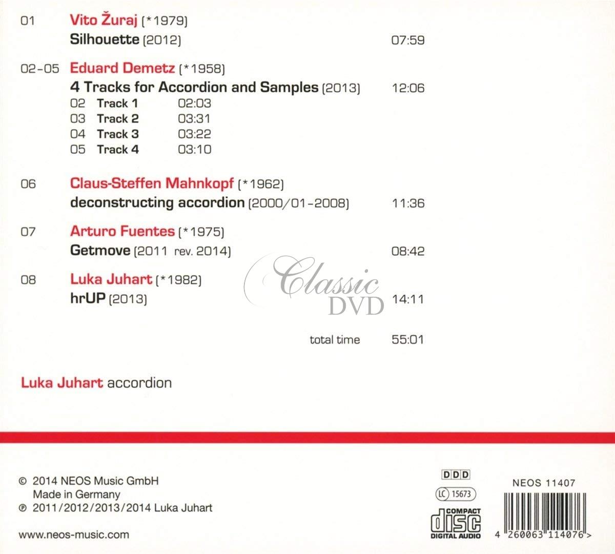 Luka Juhart - Deconstructing Accordion (CD)