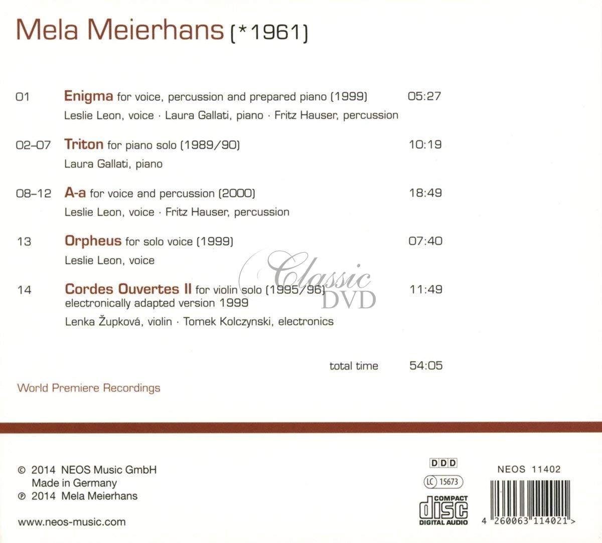 Mela Meierhans - phase1_soloduotrio (CD)