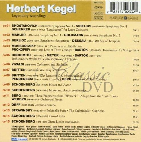 HERBERT KEGEL Legendary Recordings - SBĚRATELSKÁ EDICE (15CD)