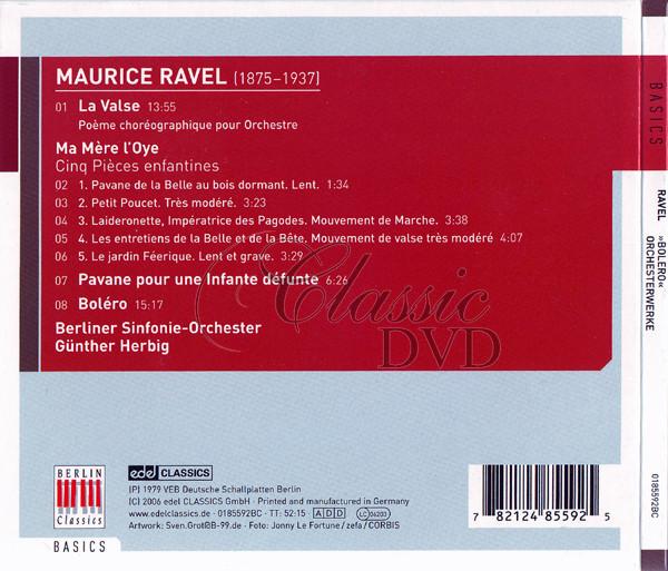 Maurice Ravel - Bolero / Orchestral Works La Valse Ma Mère (CD)