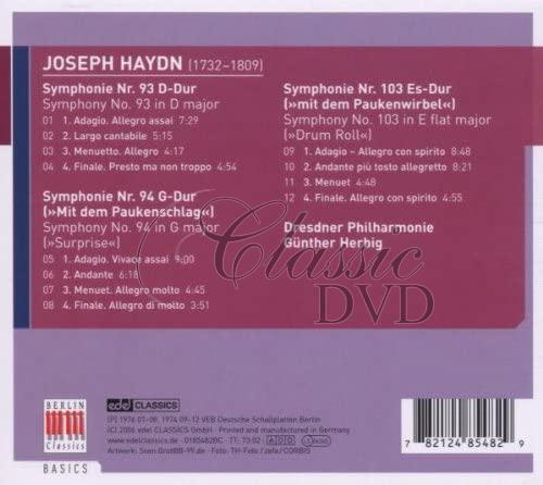 HAYDN Syphonies 93, 94, 103 (CD)