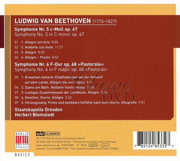 BEETHOVEN Symphonies 5,6 Pastorale (CD)