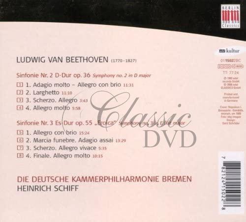 BEETHOVEN Symphonies 2 & 3 Eroica (CD)