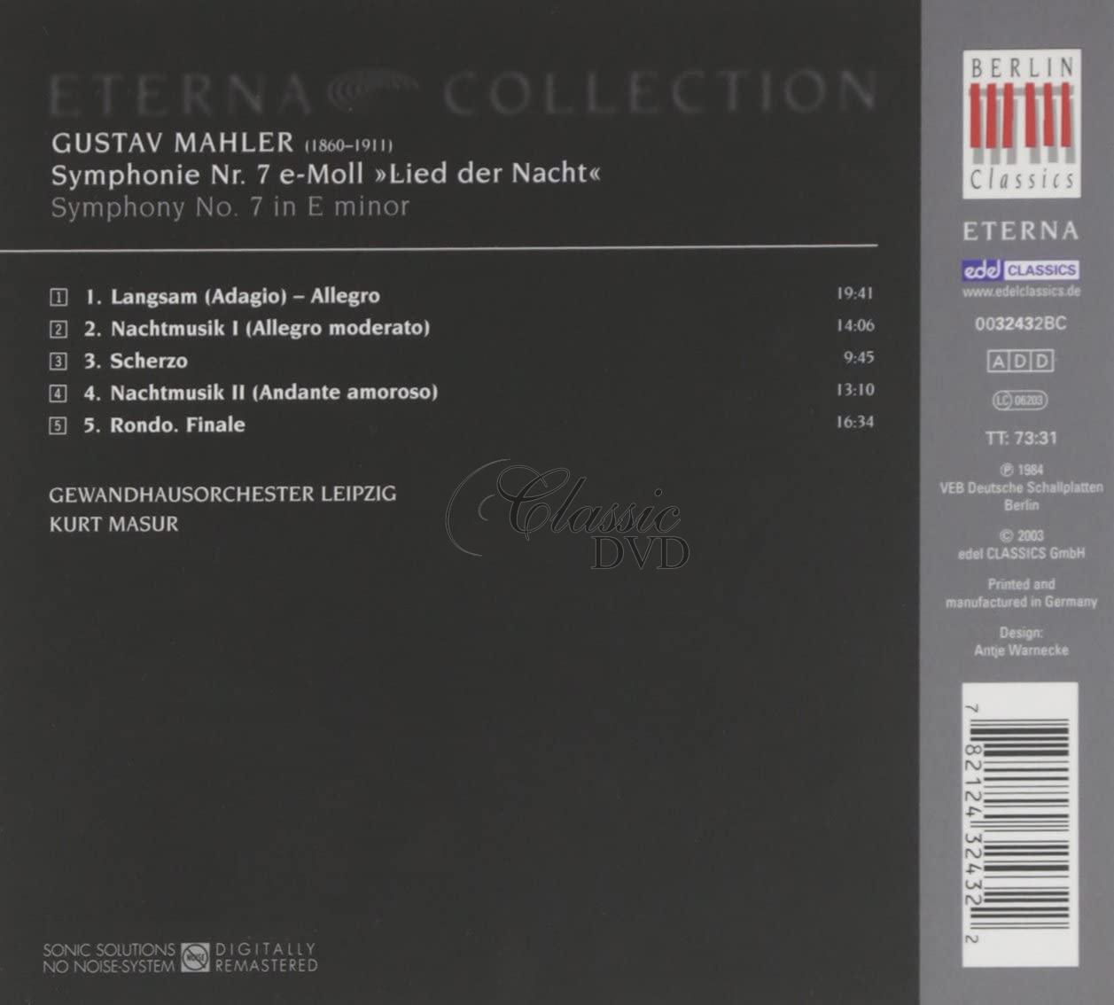 Gustav Mahler - Symphony 7 (CD)