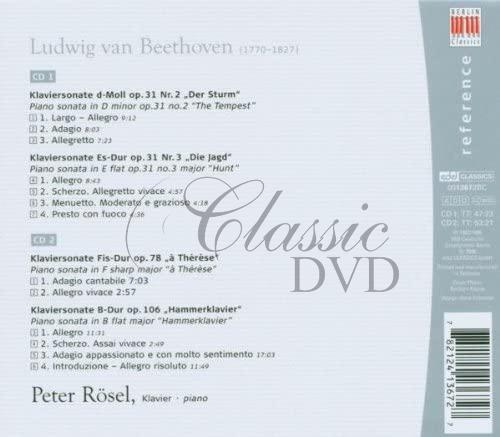 BEETHOVEN Piano sonatas PETER RÖSEL (2CD)