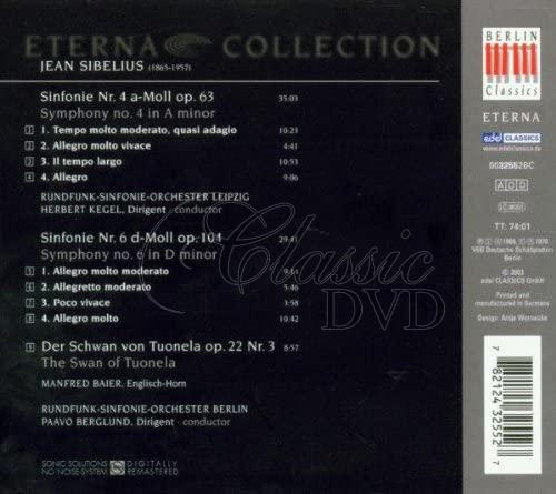 SIBELIUS, J.: Symphonies Nos. 4 and 6 / The Swan of Tuonela (CD)