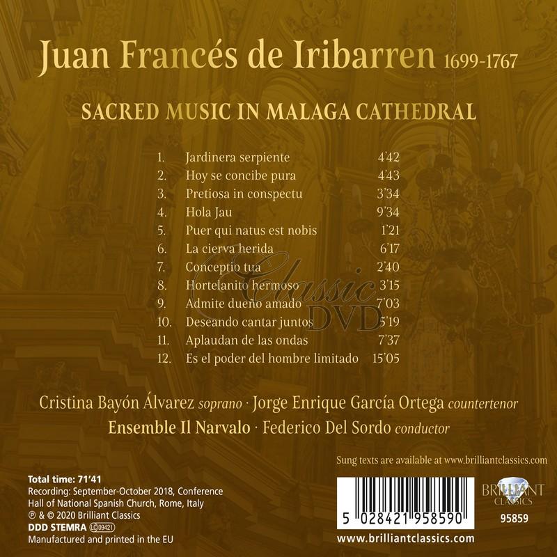 Juan Frances de Iribarren - Sacred Music In Malaga Cathedral (CD)
