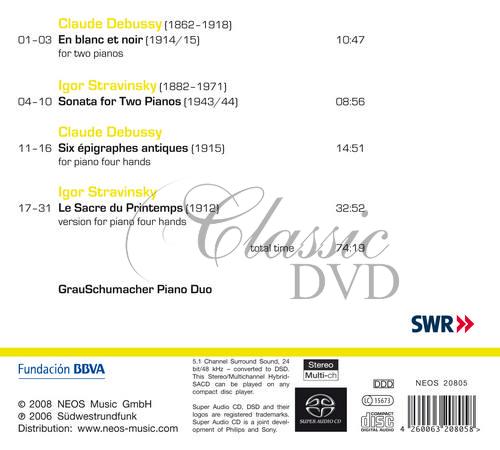 Claude Debussy, Igor Stravinsky - Le Sacre / GrauSchumacher Piano Duo (SACD)