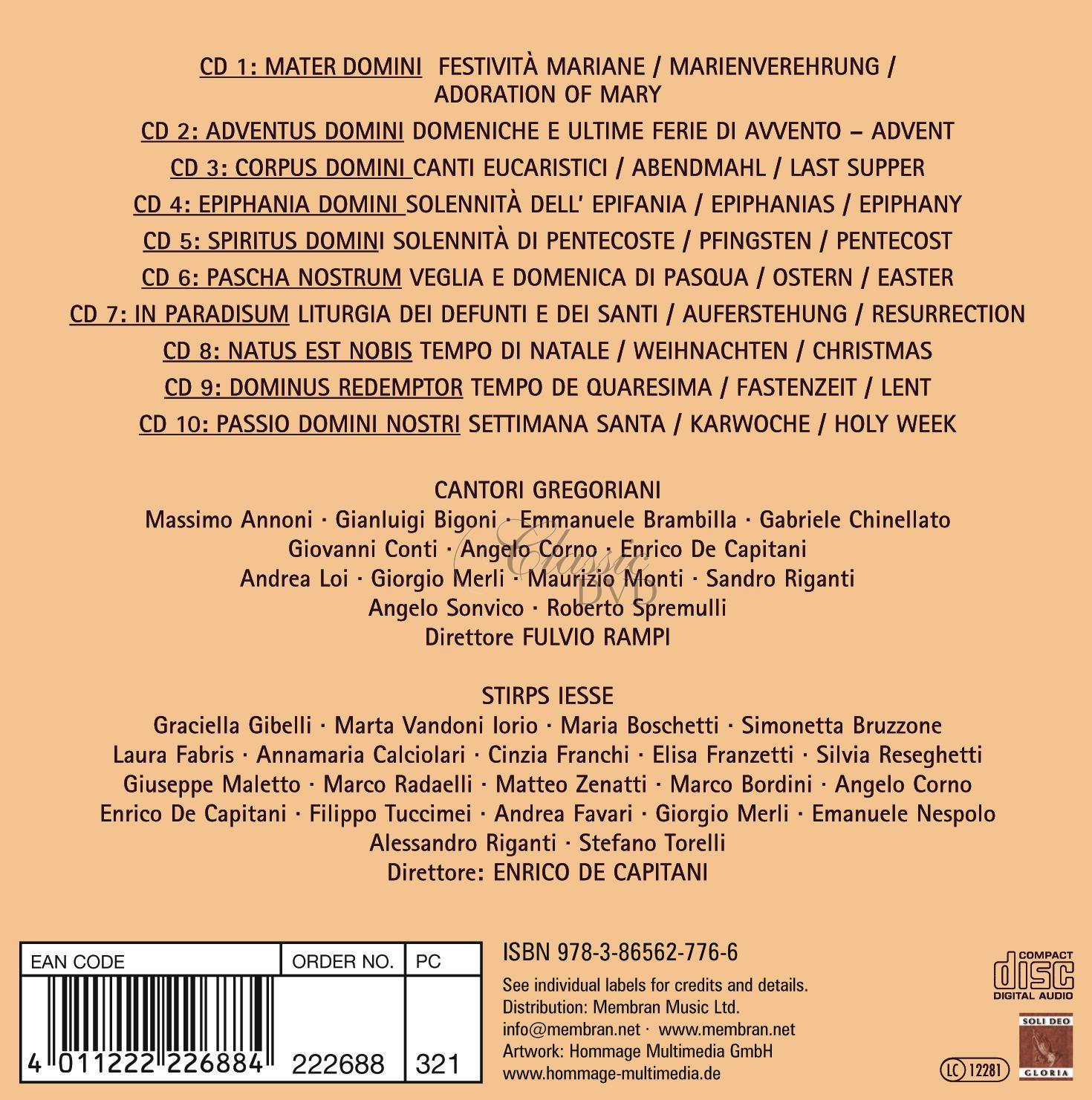Canto Gregoriano (10CD)