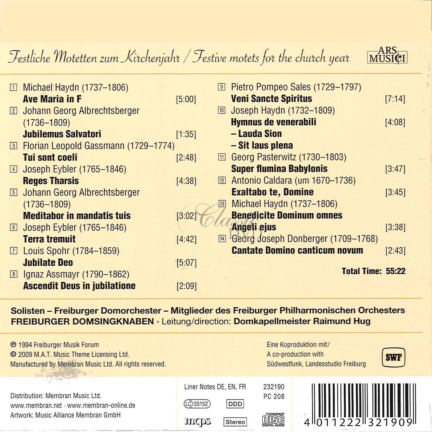 Freiburger Domsingknaben - Jubilate Deo (CD)