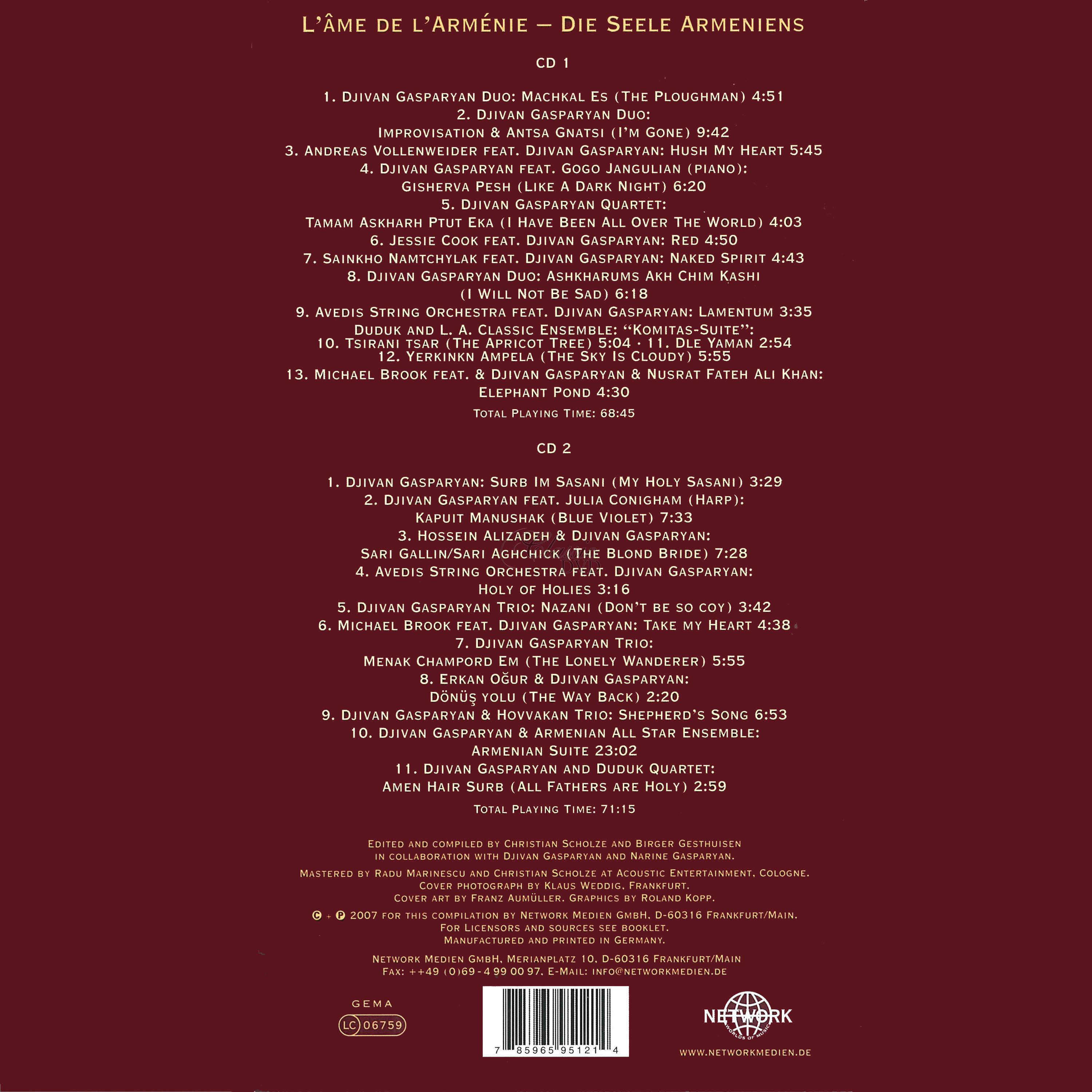 Djivan Gasparyan - The Soul Of Armenia (2CD)