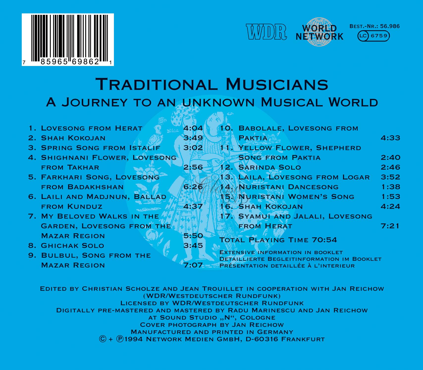 Afghanistan - A Journey To An Unknown Musical World (CD)