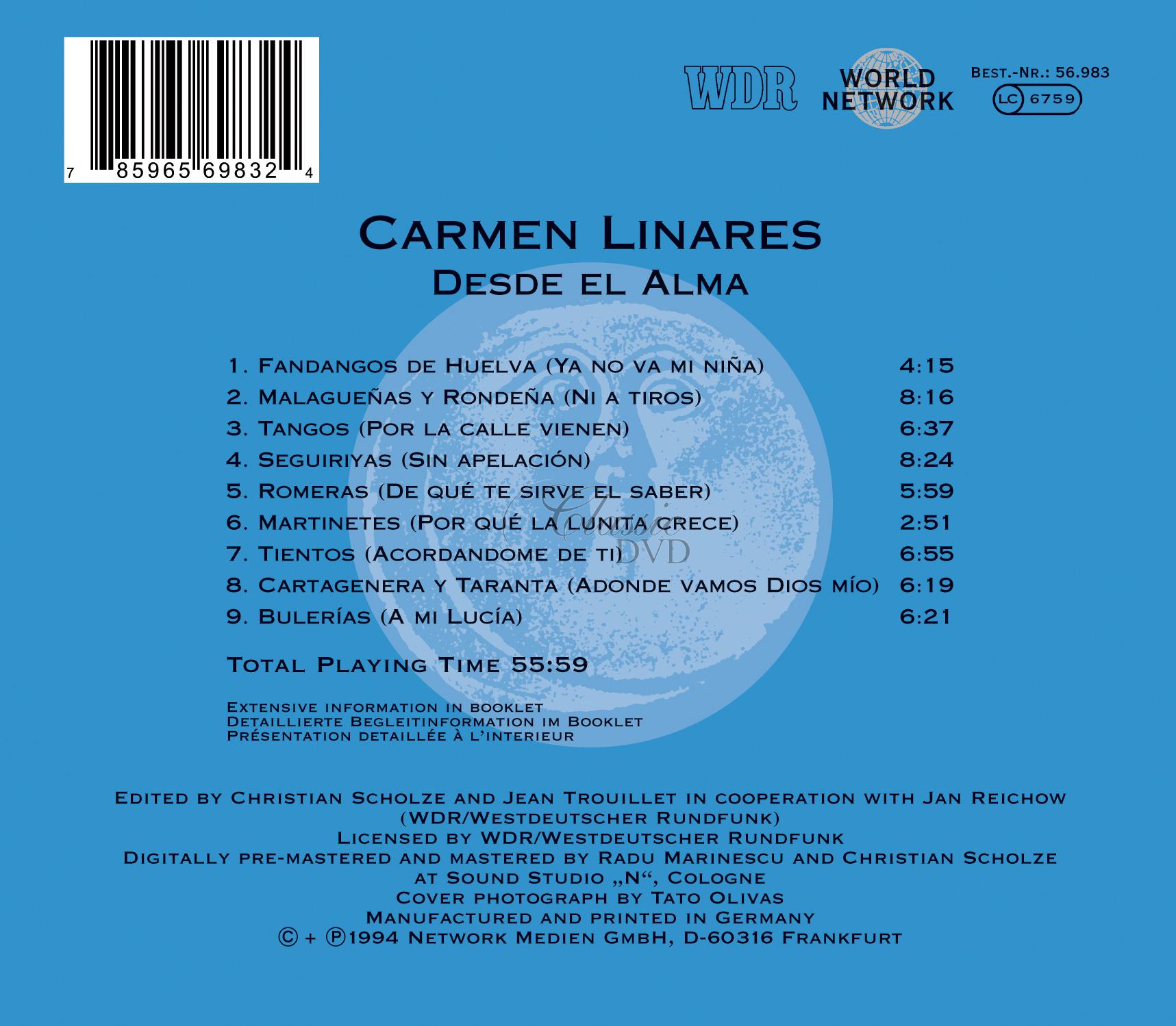 Spain - Carmen Linares - Cante Flamenco En Vivo (CD)