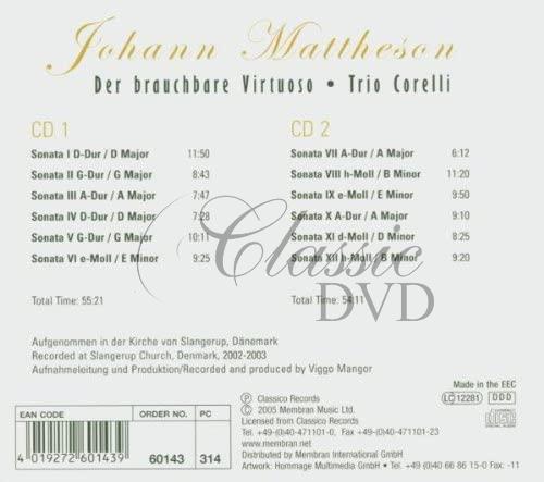 Johann Mattheson - Flute Sonatas (2CD)