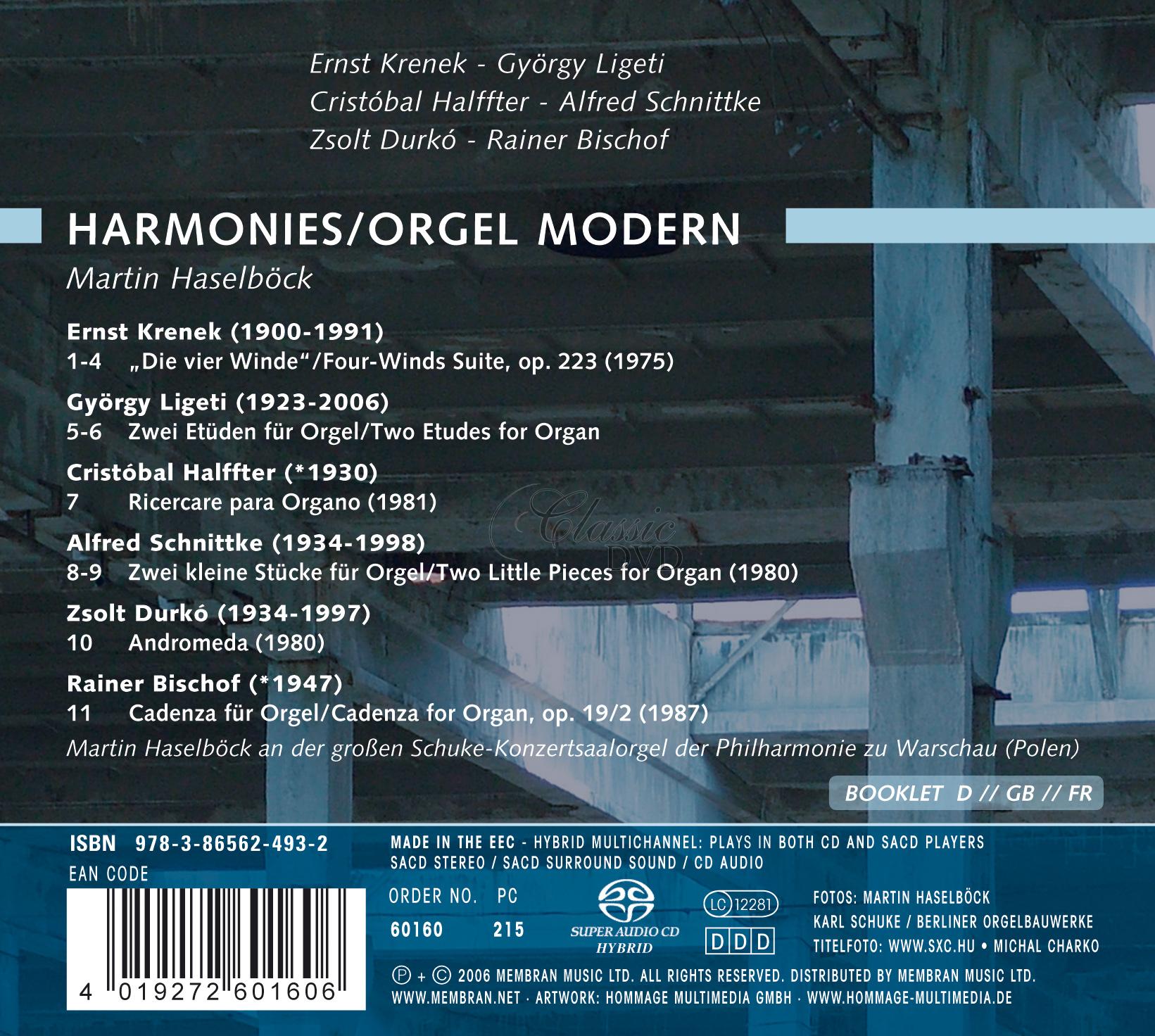 Martin Haselböck - Orgel Modern "Harmonies" (SACD)
